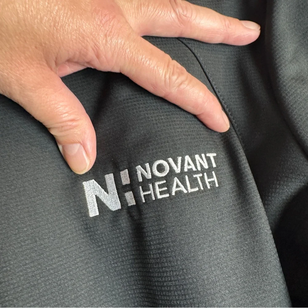 Eddie‎ Bauer Novant Health Full Zip Jacket Womens 3XL Soft Shell Black